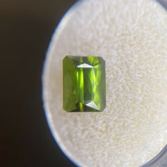 Der lebhafte grüne Turmalin 2,62 Karat Fancy Scissor Smaragd im Achteckschliff