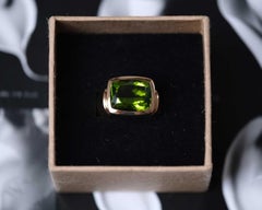 LEYSER 18K Rose Gold Peridot Ring