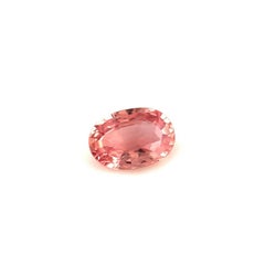 Fine Vivid Pink Orange Padparadscha Sapphire 0.51ct Oval Loose Gem VS