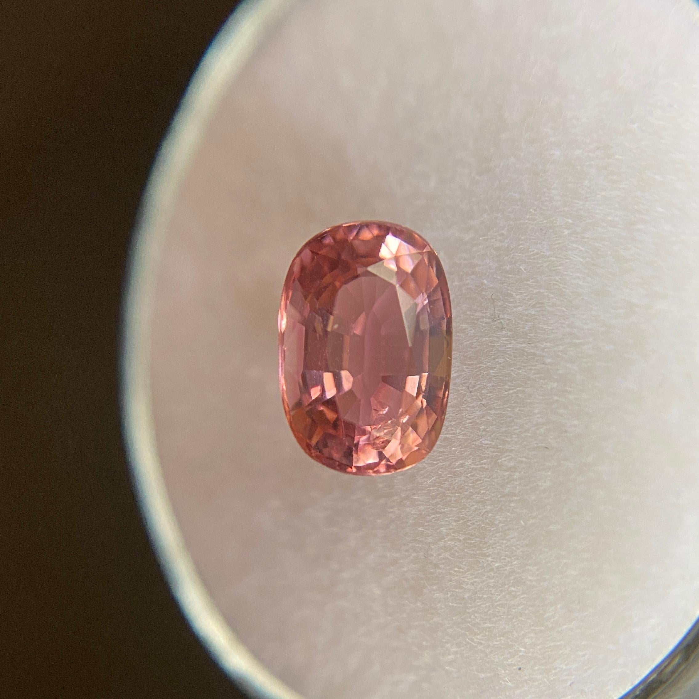 Fine Vivid Pink Tourmaline Gemstone.

1.36 Carat with a beautiful vivid pink colour and excellent clarity, very clean stone with only some small natural inclusions visible when looking closely.

Also has an excellent oval cut with good proportions