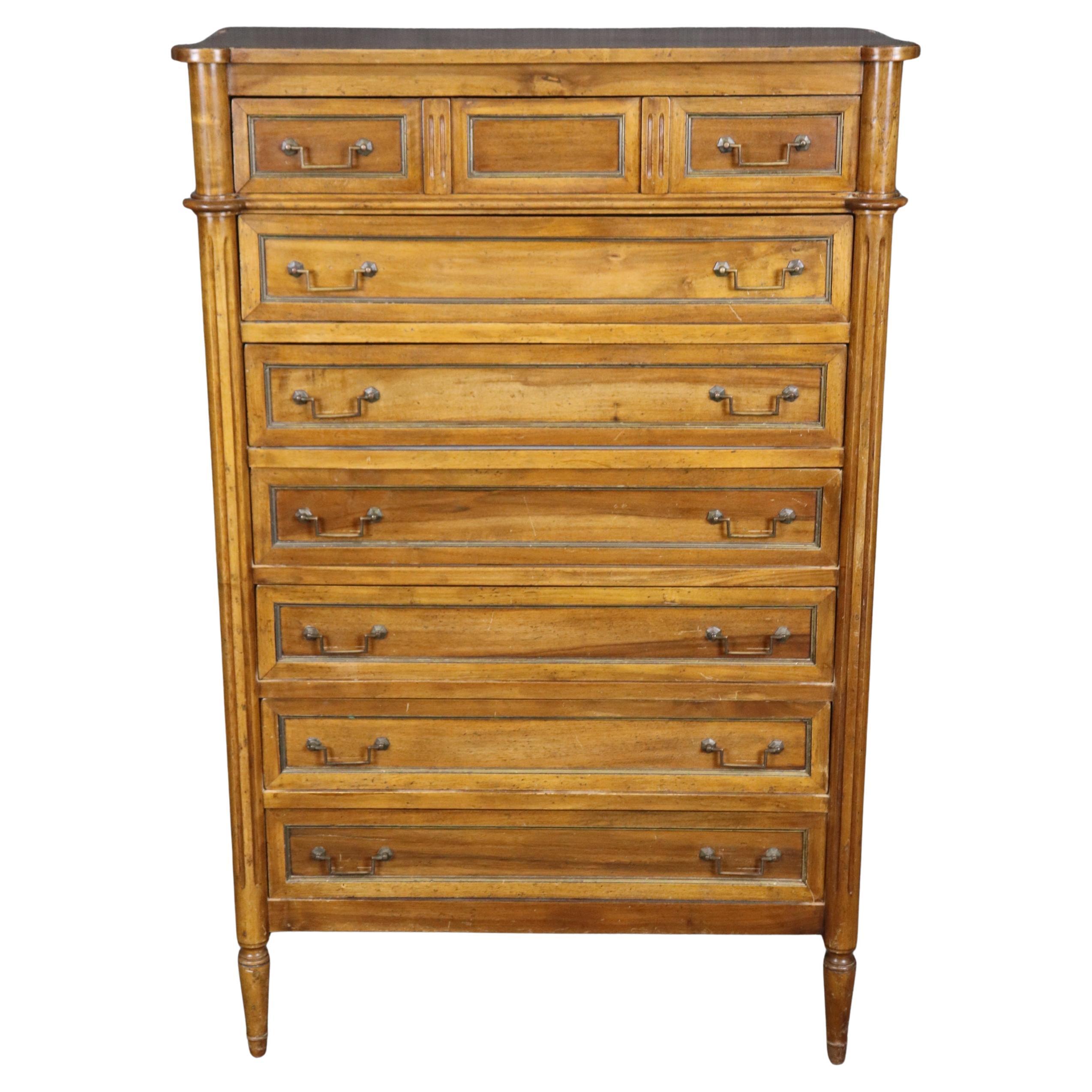 Fine Walnut French Louis XVI Style Lingerie Chest Italian-Made for B. Altman