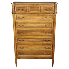 Fine Walnut French Louis XVI Style Lingerie Chest Italian-Made for B. Altman