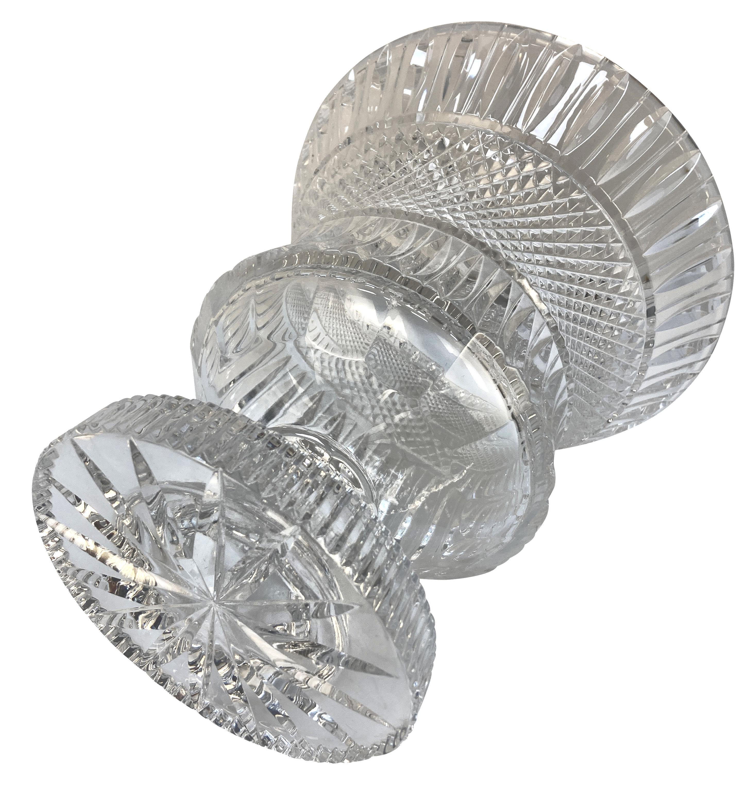 Centre de table en cristal Waterford en forme de chardon Bon état - En vente à Kent, Dover