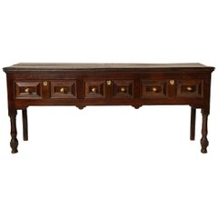 Fine Welsh 17th c. Three Drawer Server