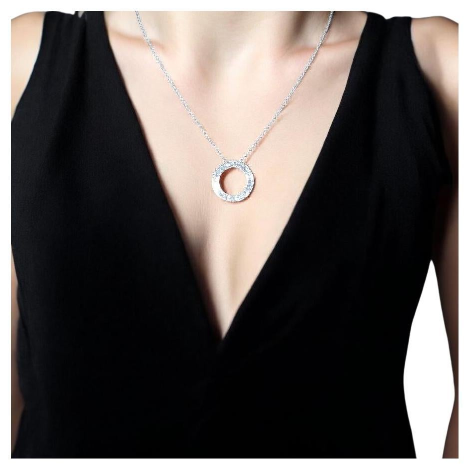 Collana con ciondolo di diamanti bianchi, 1,50 carati di diamanti fini a taglio fantasia in vendita