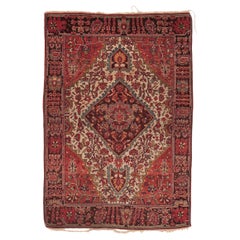 Fine White Ground Antique Ferahan Sarouk Rug
