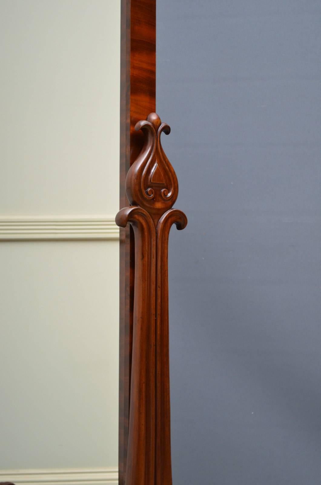 mahogany standing mirror