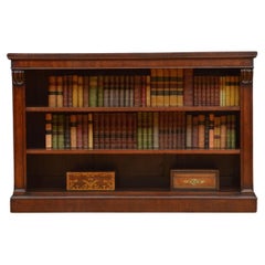 Fine William IV Low Open Bookcase in Mahogany