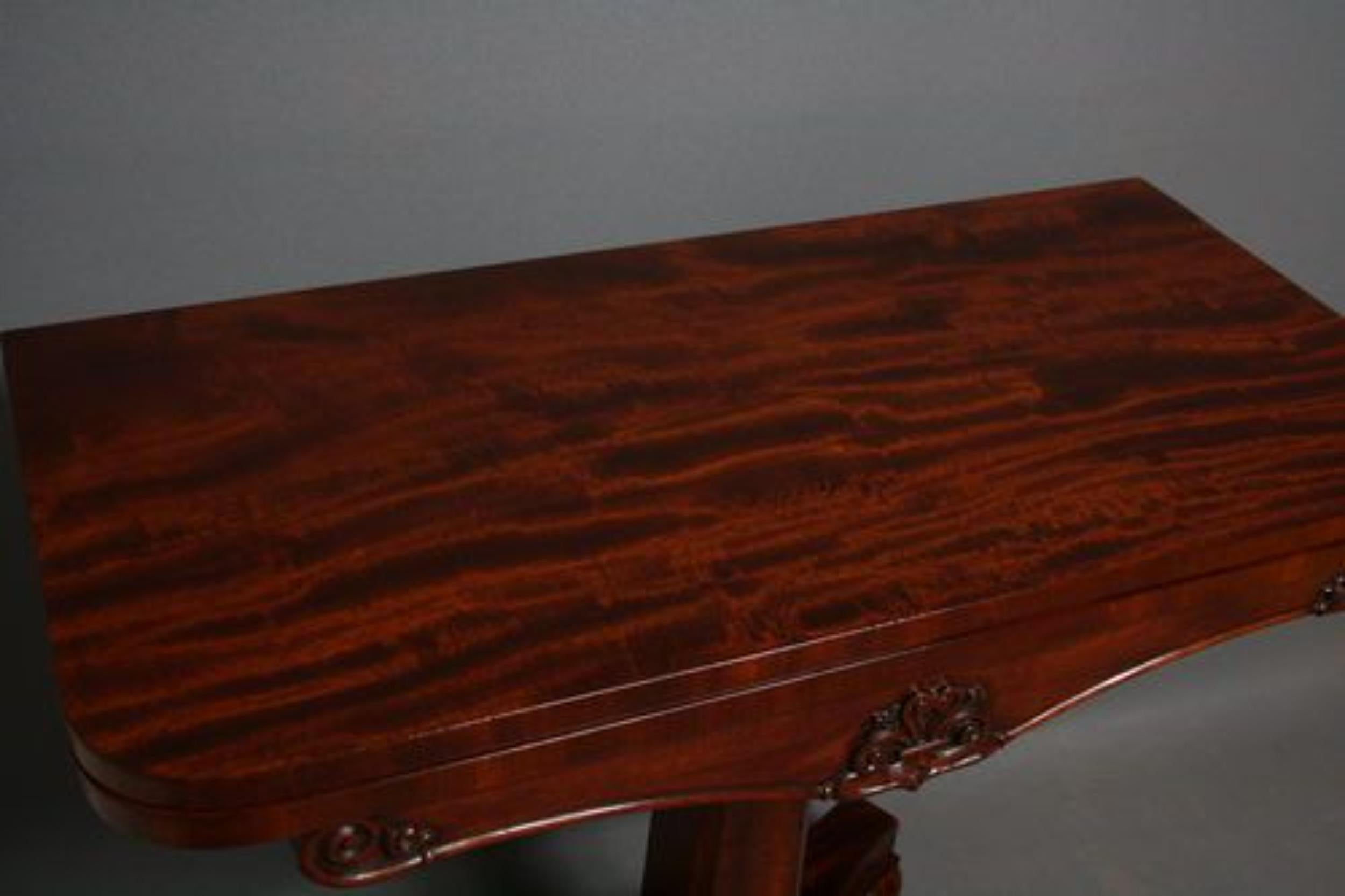 Fine William IV Mahogany Games Table For Sale 1