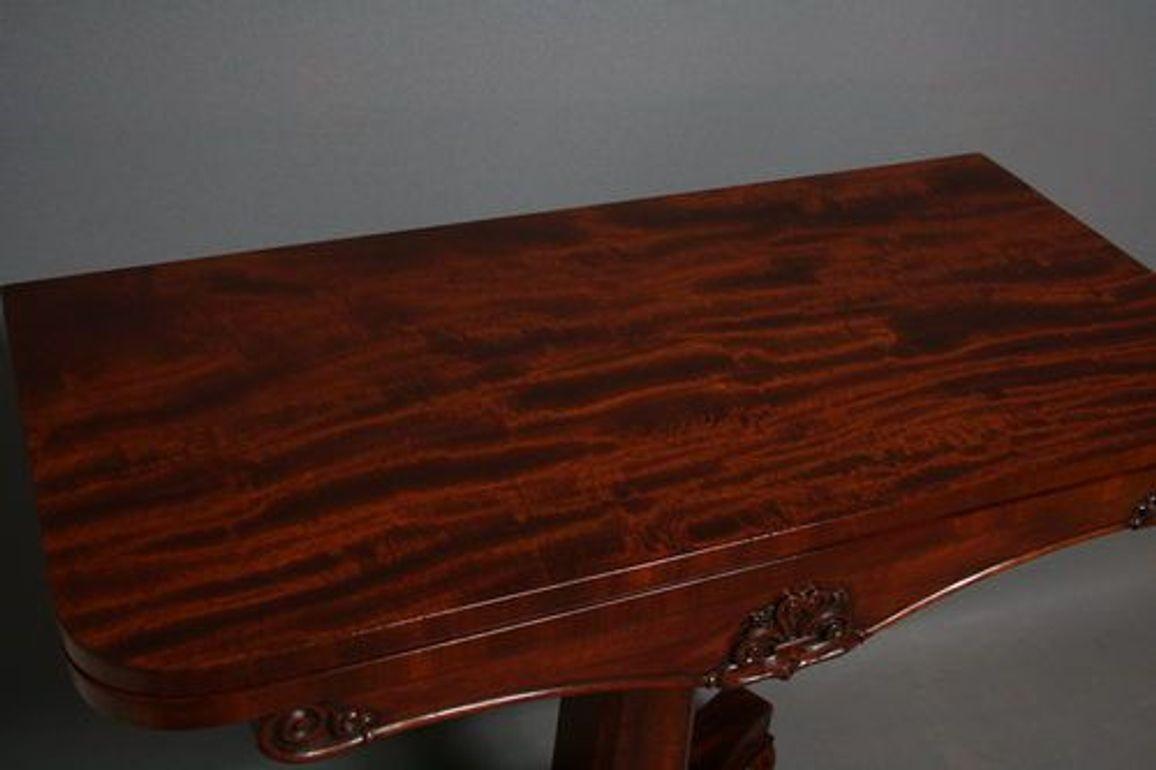 19th Century Fine William IV Mahogany Games Table For Sale