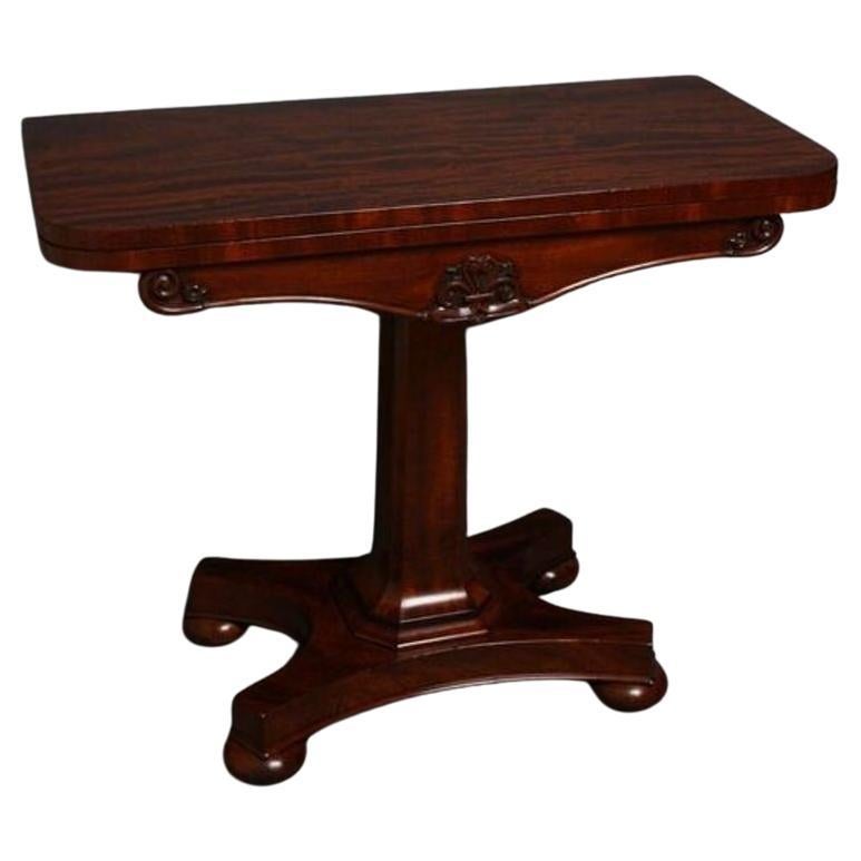 Fine William IV Mahogany Games Table For Sale