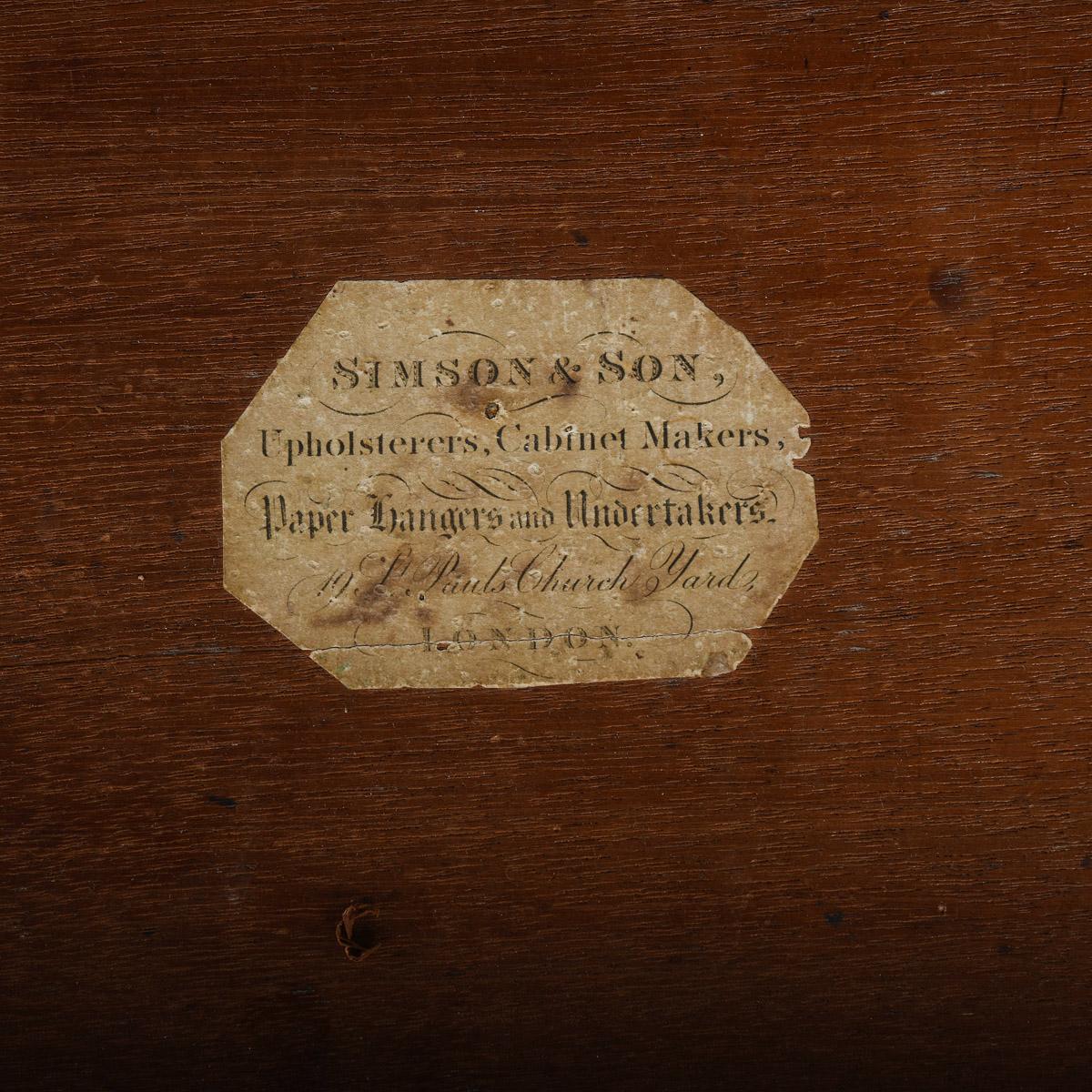 Feine William IV Periode Rosewood Bibliothek Tisch von George Simson und Sohn (Rosenholz) im Angebot