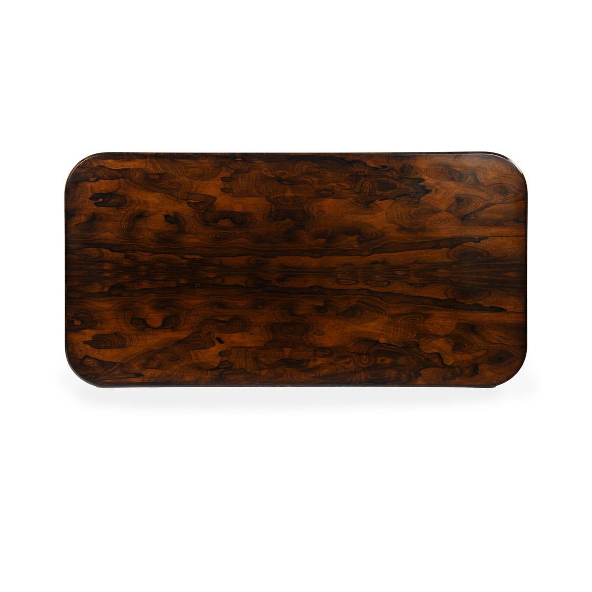 Feine William IV Periode Rosewood Bibliothek Tisch von George Simson und Sohn im Angebot 2