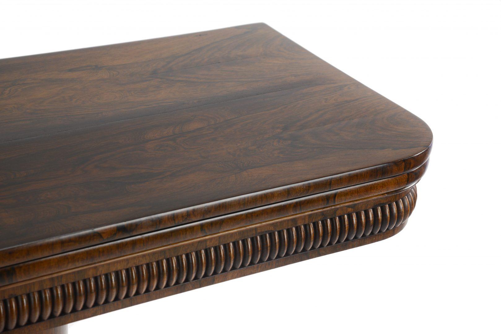 Early 19th Century Fine William IV Rosewood Card Table, Attributed to Gillows