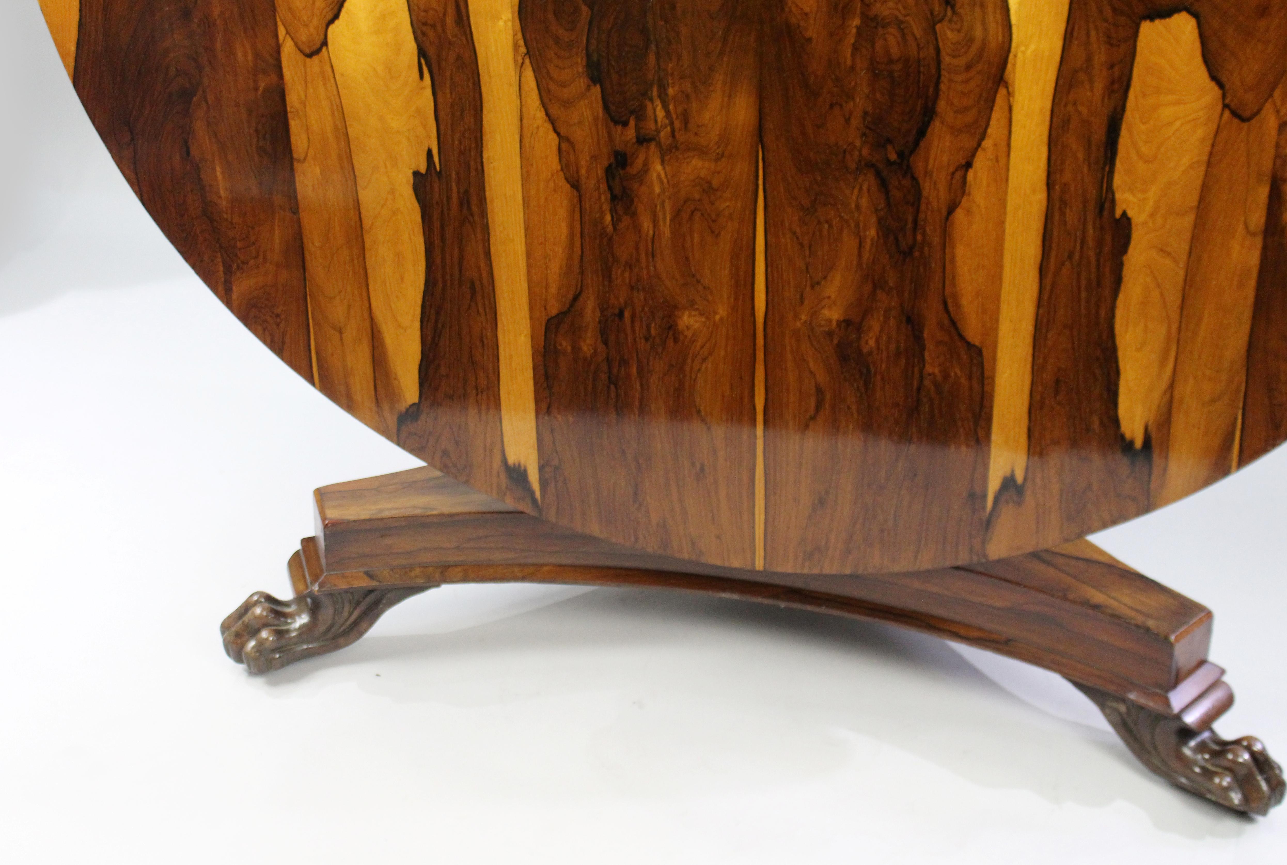 Fine William IV Sabina Wood Centre Table (c.1830) For Sale 4