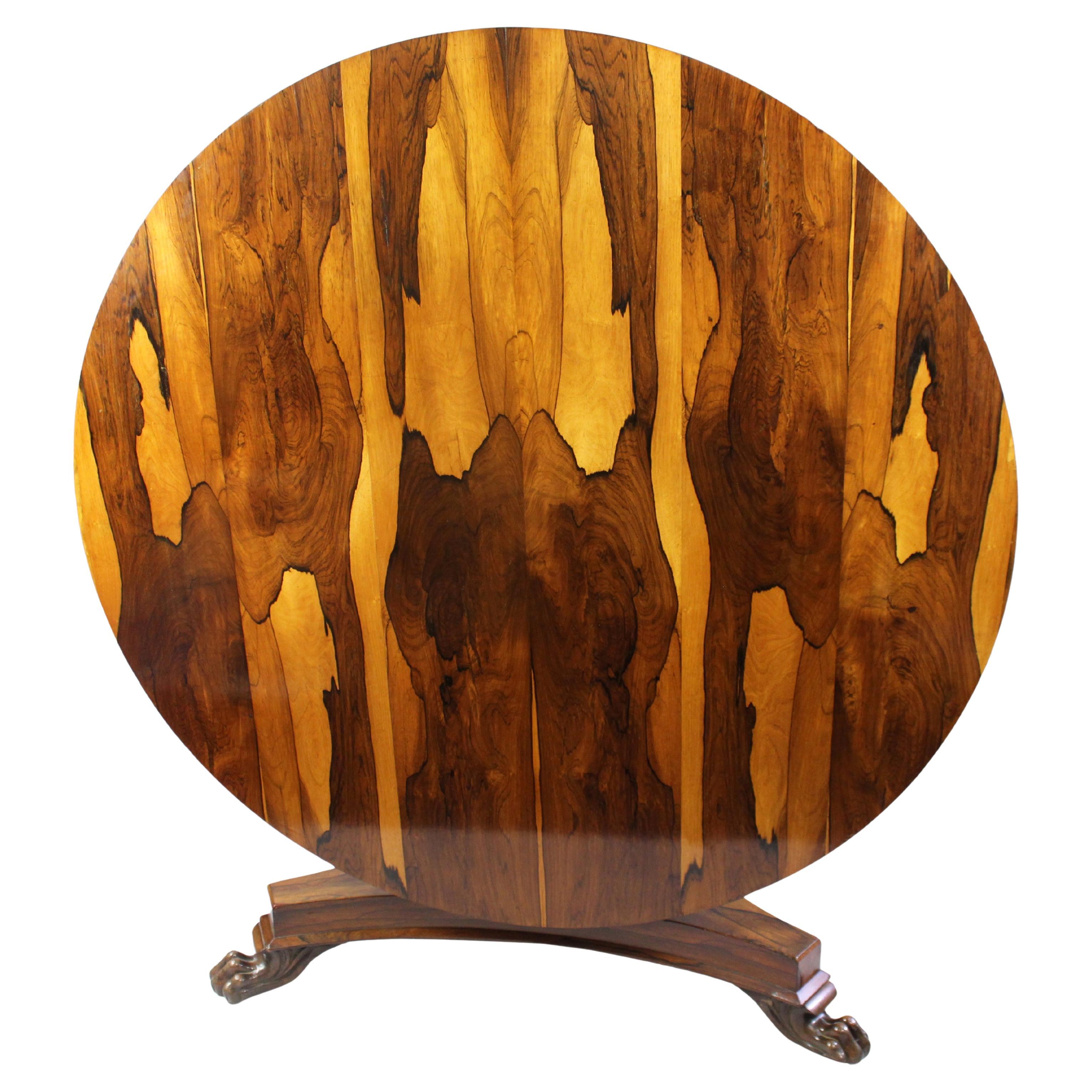Fine William IV Sabina Wood Centre Table (c.1830)