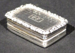 Fine William IV Sterling Silver Vinaigrette by Joseph Willmore, Birmingham, 1835