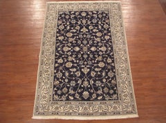 Fine Wool and Silk Persian Naein Rug