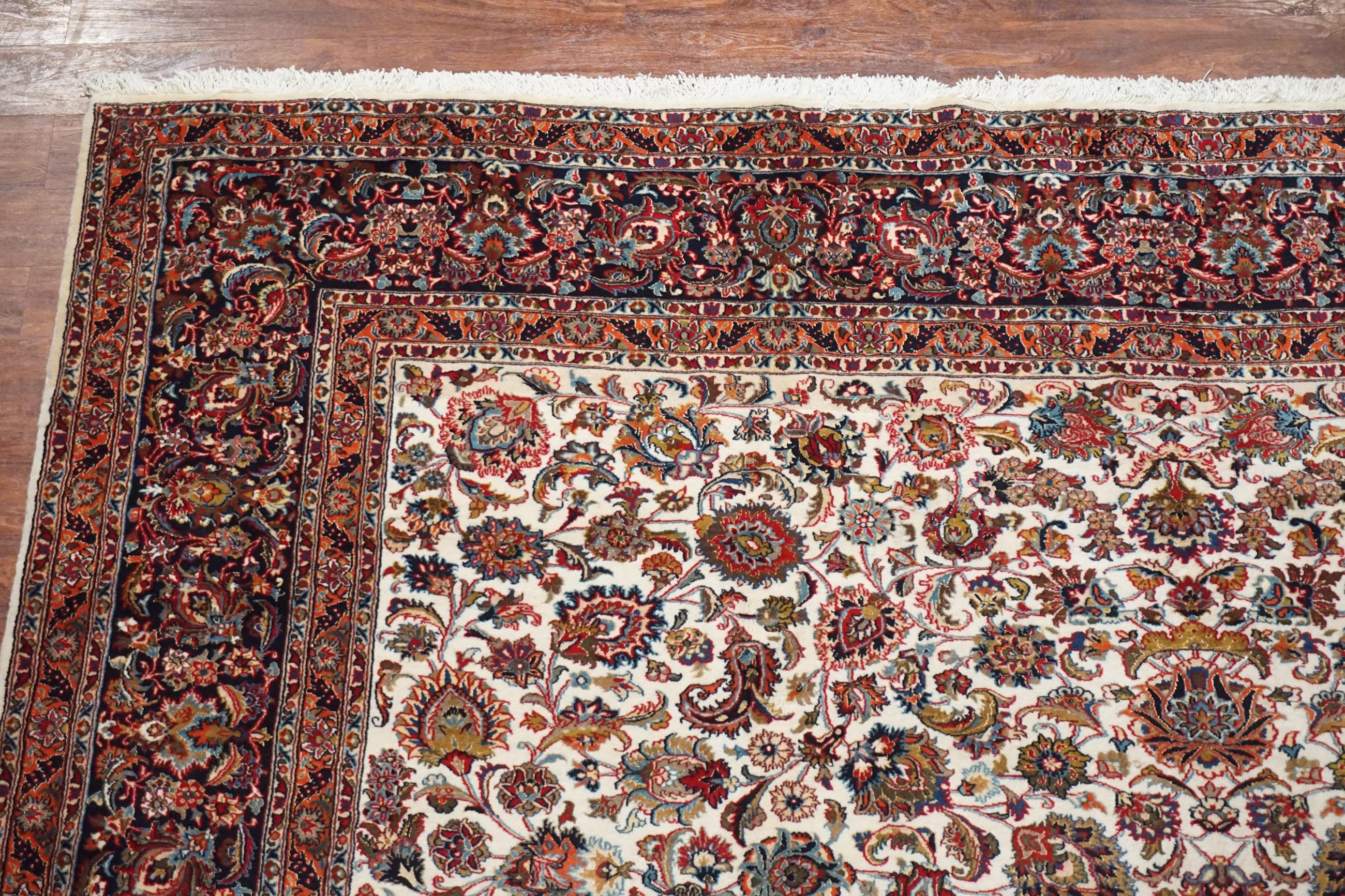 20th Century Fine Wool and Silk Persian Tabriz For Sale
