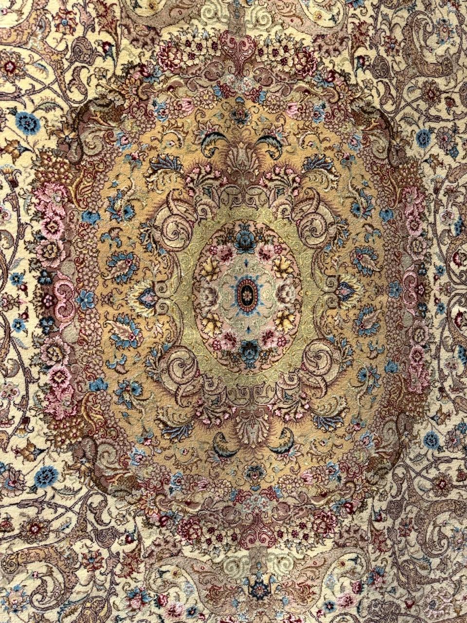 Tabriz di lana e seta pregiata in vendita 1