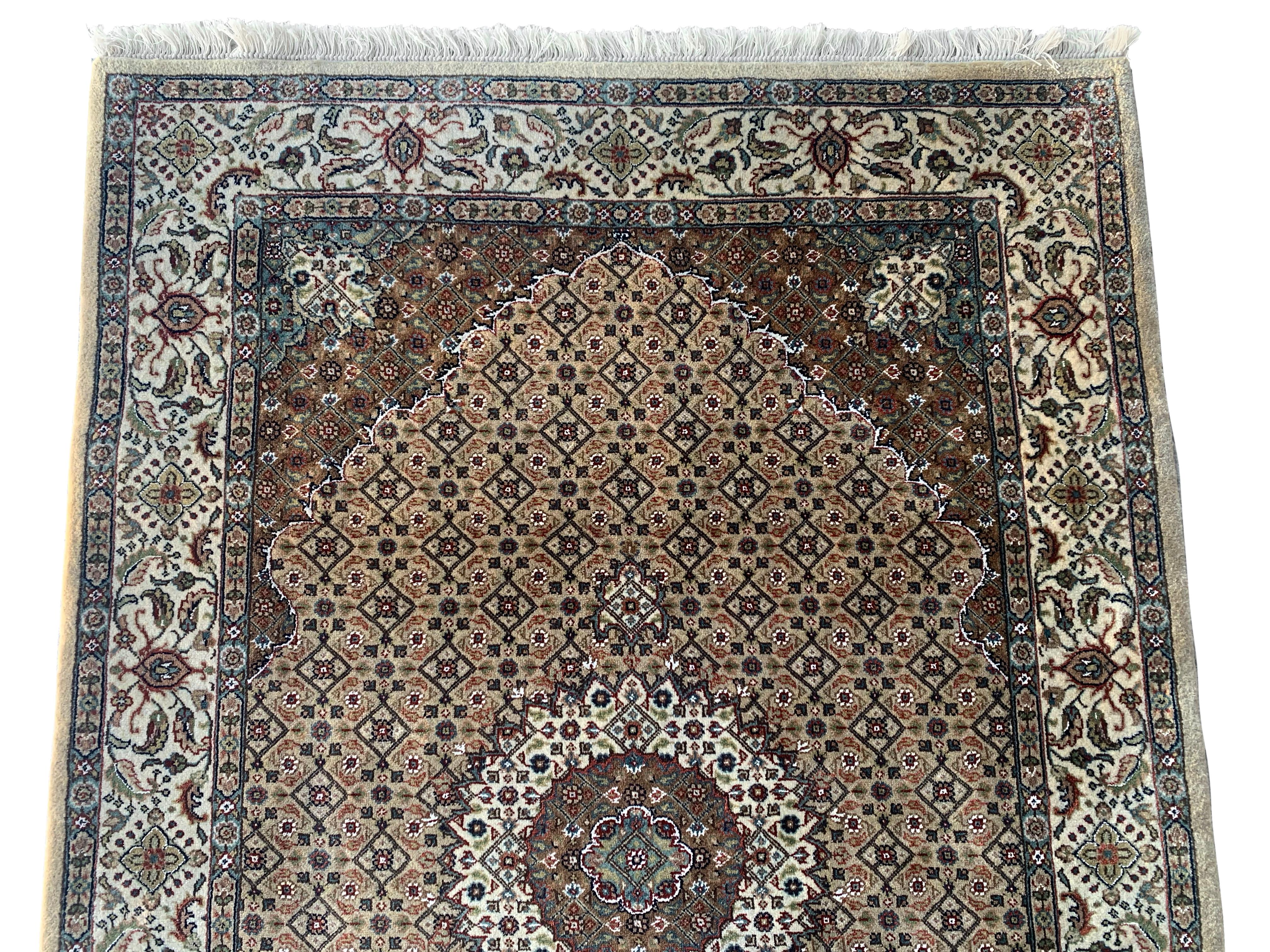 Indiano Lana e seta pregiata Tabriz Mahi in vendita