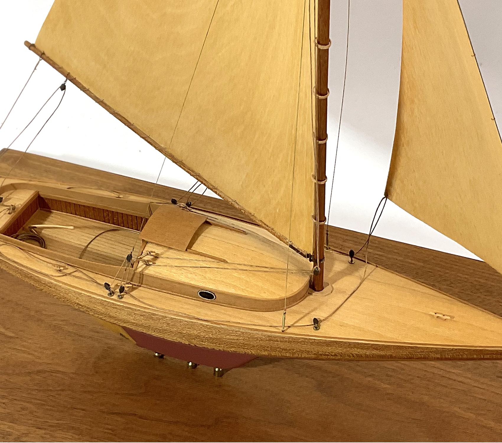 North American Fine Yacht Model of a Wianno Senior For Sale