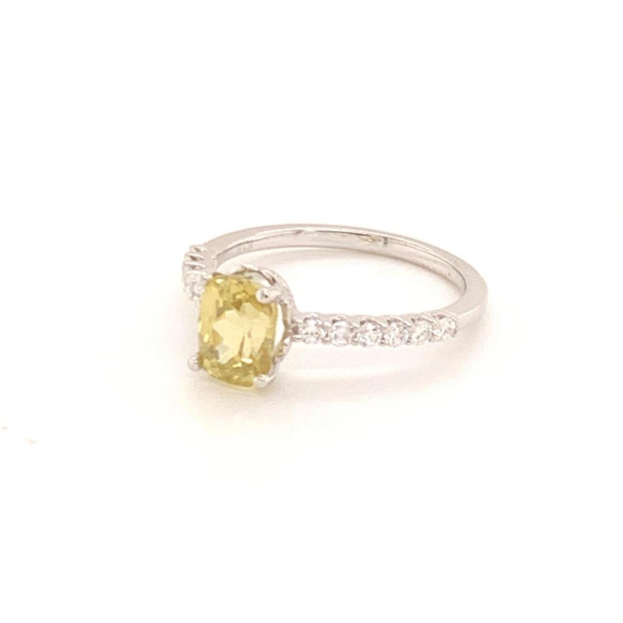 CERTIFIED $3,990 LADIES YELLOW FINELY FACETED QUALITY YELLOW SAPPHIRE AND DIAMOND 18 KT RING 1.66 TOTAL CT total weight 

Beautiful and Elegant Custom made Ring.  Suitable For Any Occasion!

This is a One of a Kind Unique Custom Made Glamorous Piece