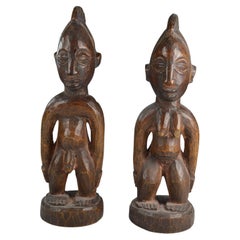 Fine Yoruba Ibeji Pair Gbonhan African Tribal Art Ex Bonhams