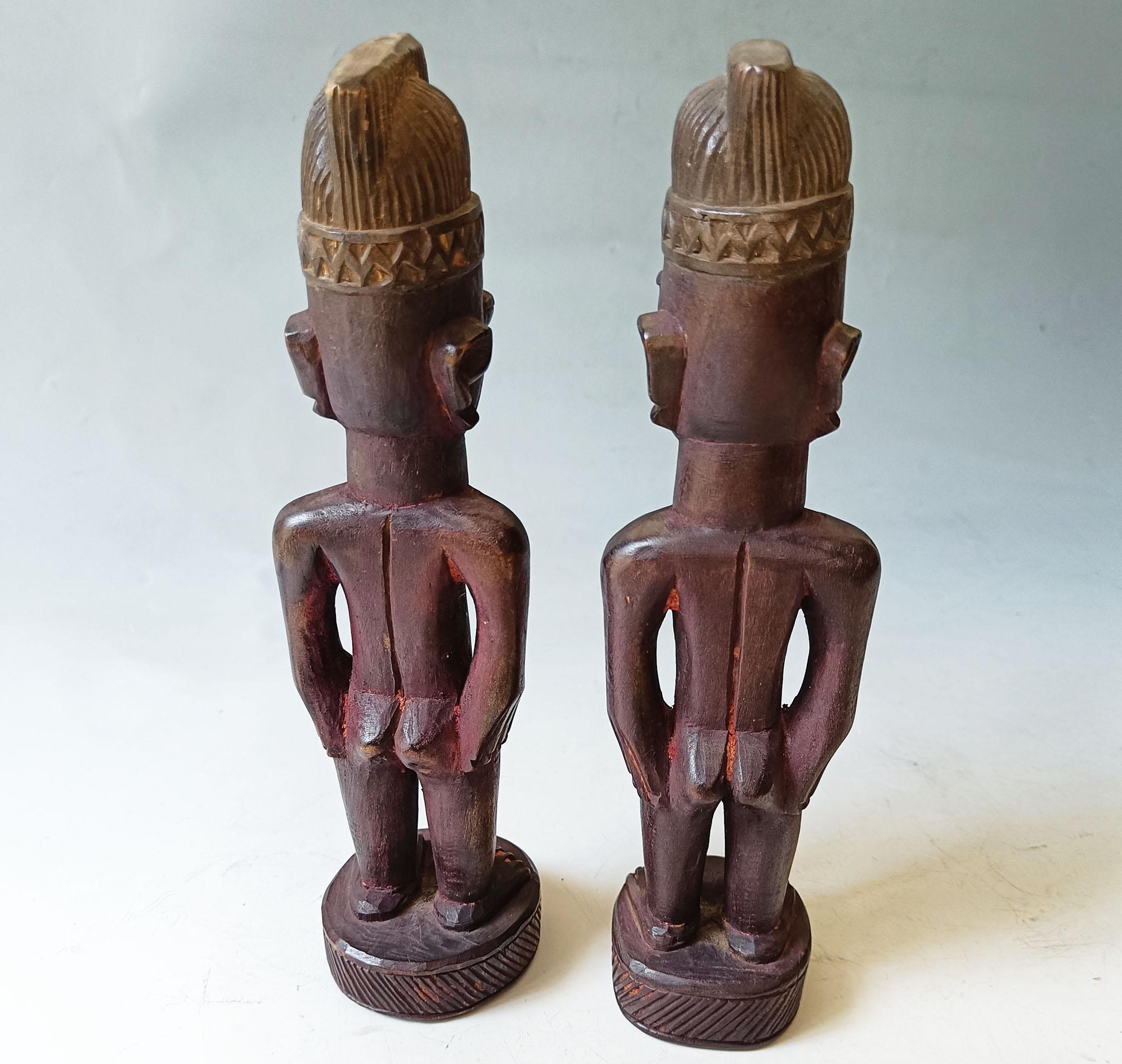 Fino Par Ibeji Yoruba Ilorrin  Arte Tribal Africano en Bueno estado para la venta en London, GB