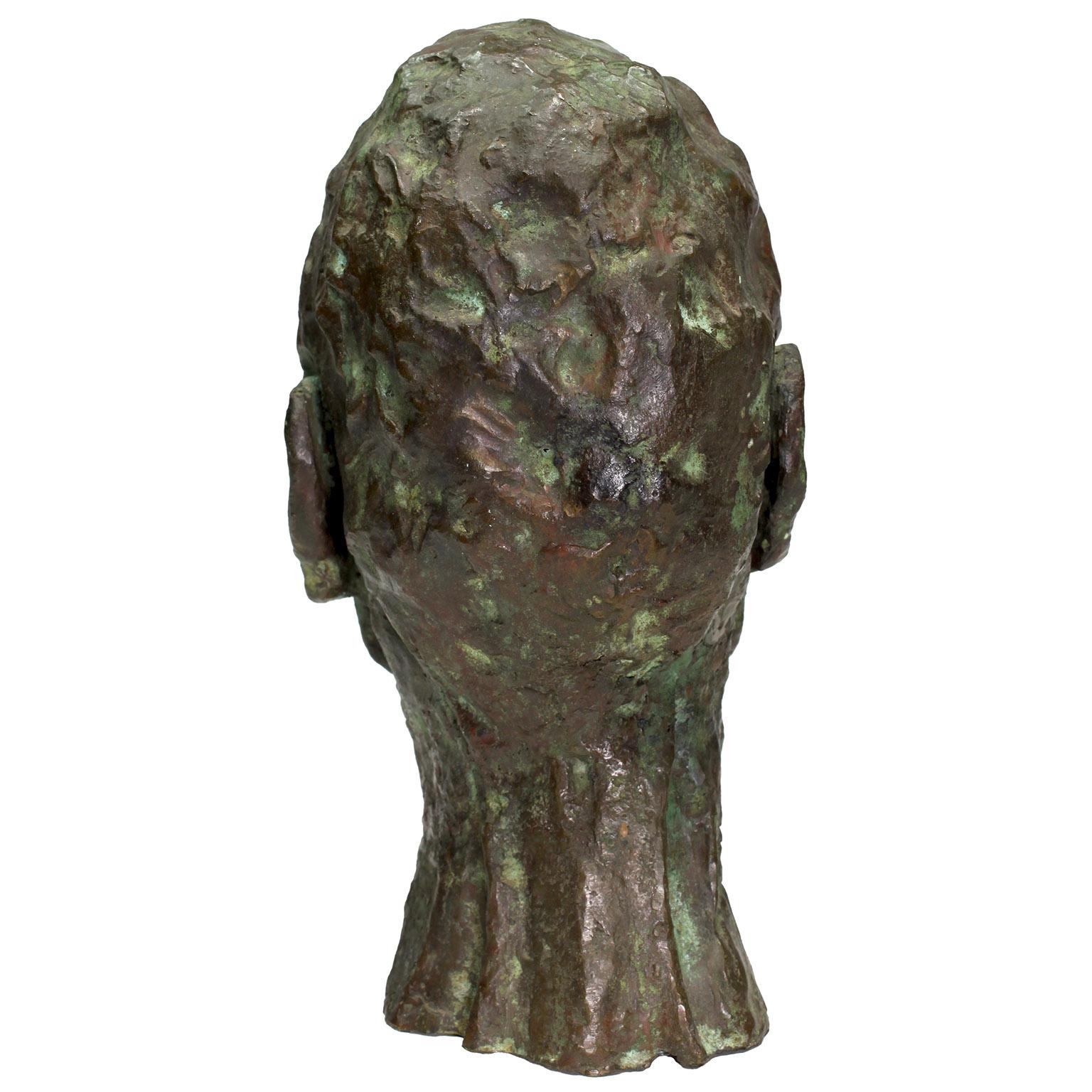 Unknown Fine Bronze Bust of a Man in Manner of Sir Jacob Epstein (British 1880-1959) For Sale