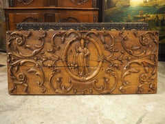 Finely Carved 18th Century French Oak Panel Depicting Saint Nicholas