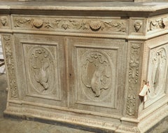 Finely Carved Antique French Hunt Buffet “St Hubert” , Circa 1890