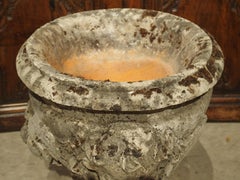 Finely Carved Antique Limestone Jardiniere Planter from France, Circa 1800