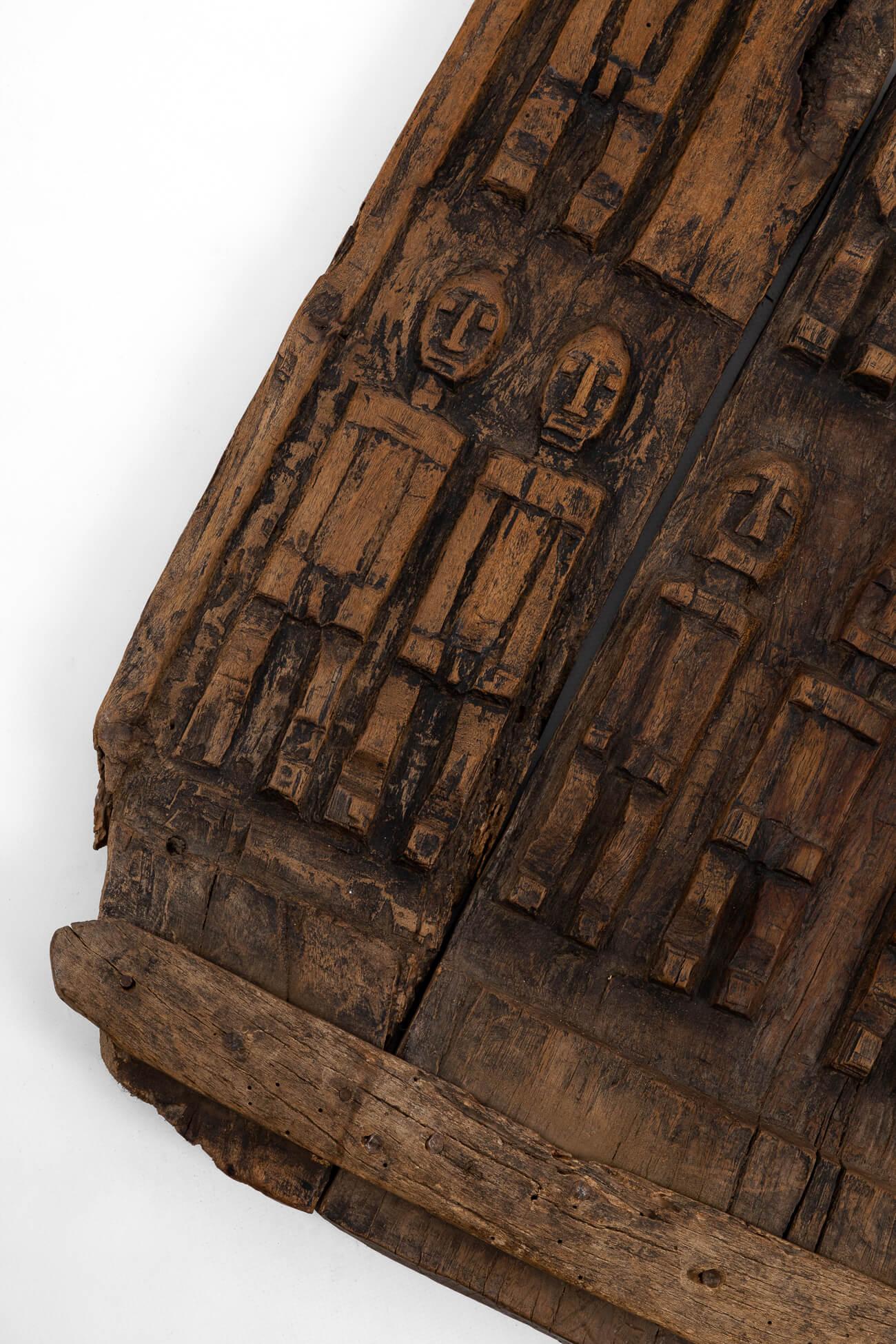 Campaign Finely Carved Dogon Door from Mali, Circa 1890 For Sale