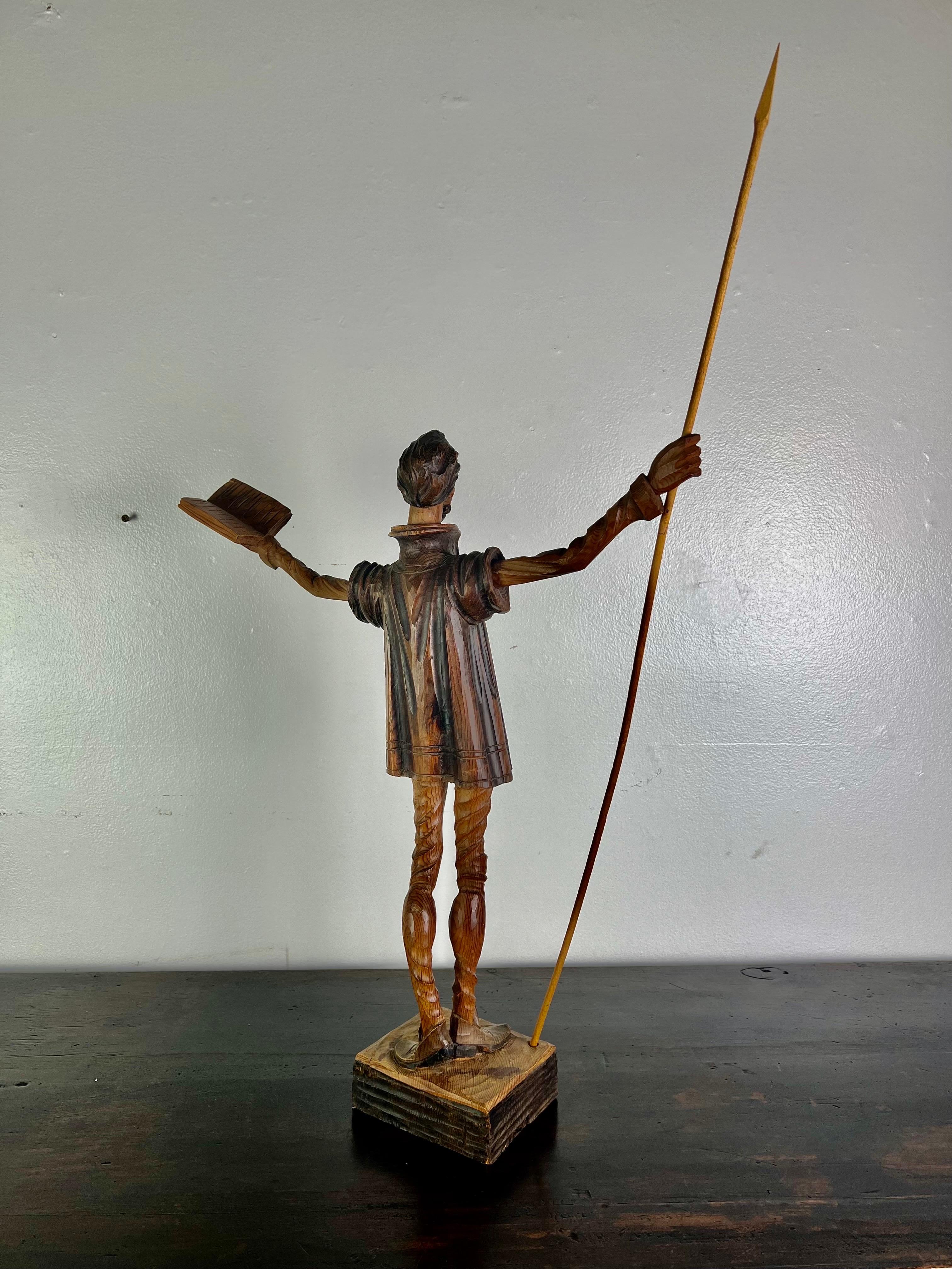 Finely Carved Don Quixote, circa 20th Century  8