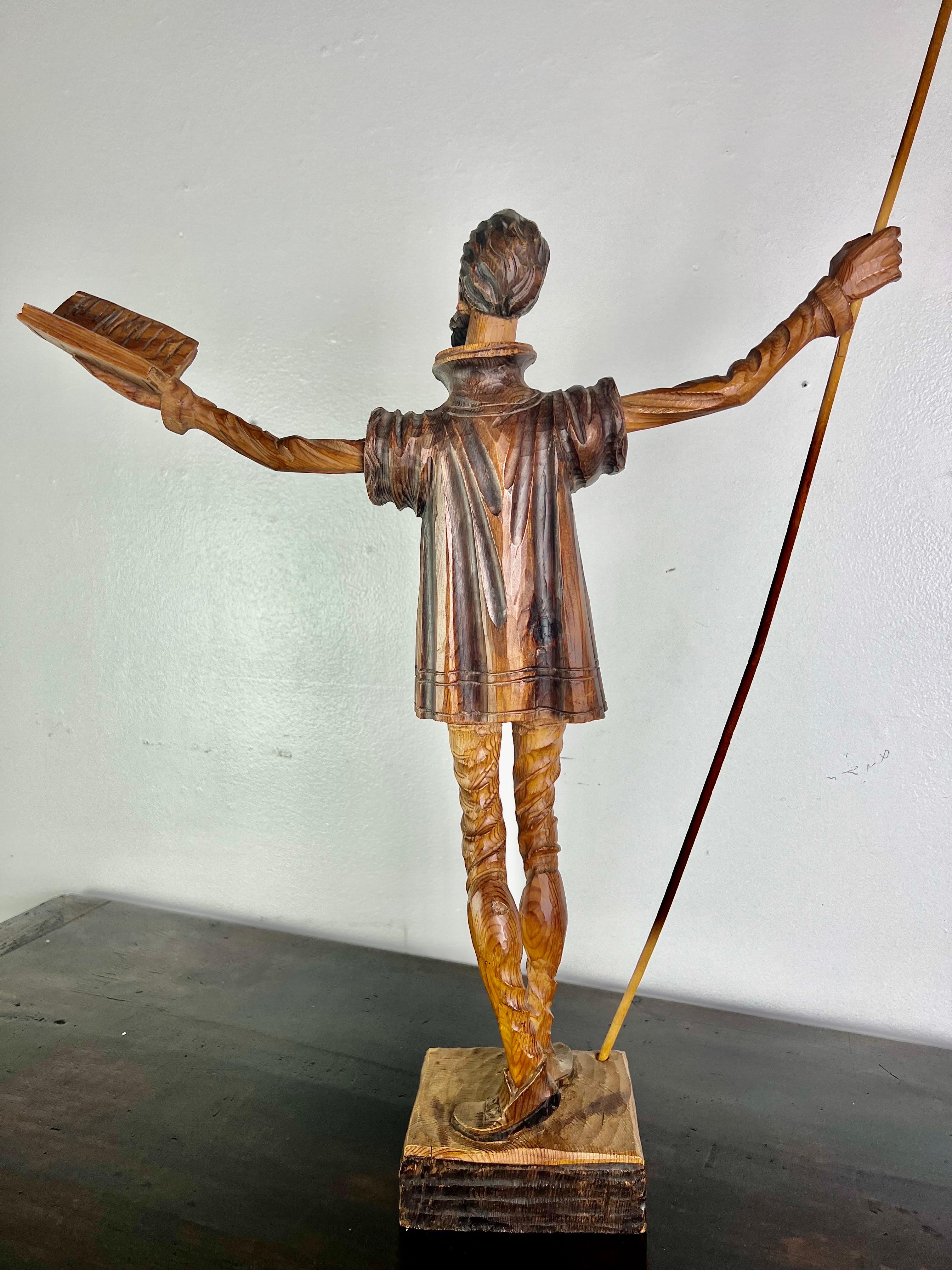 Other Finely Carved Don Quixote, circa 20th Century 