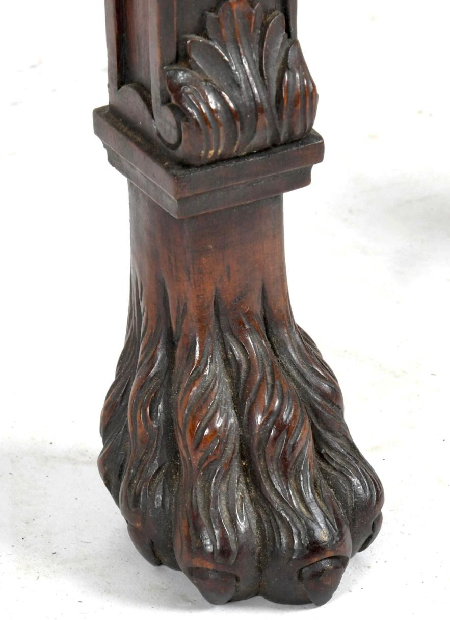 English Finely Carved George III Style Mahogany Serving Table For Sale