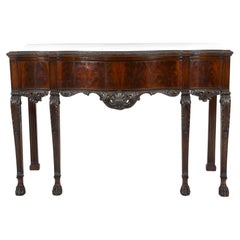 Finely Carved George III Style Mahogany Serving Table