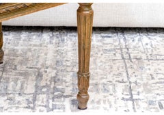 Finely Carved Louis XVI Marquise (wide Bergère) In Custom Fabric