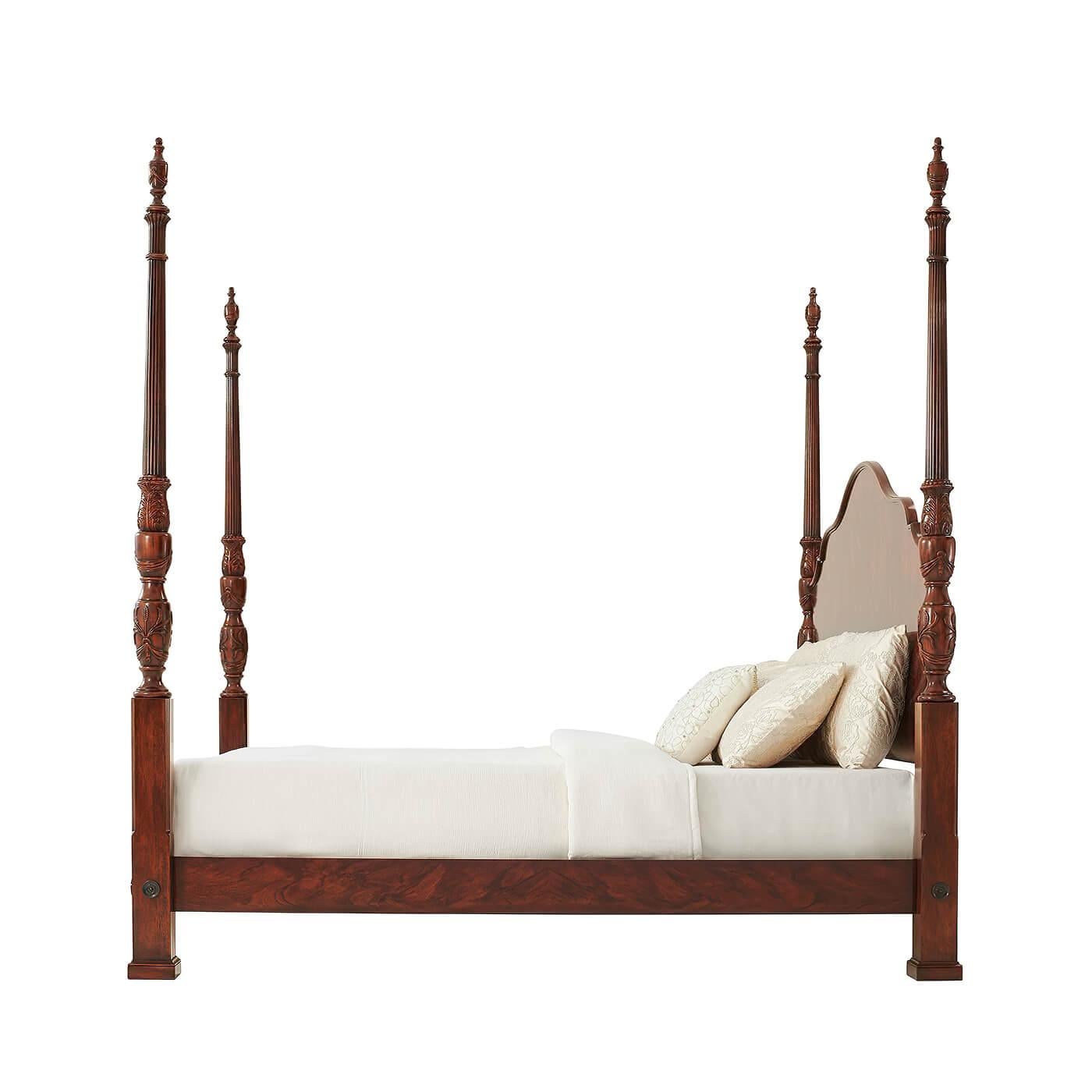 mahogany four poster king bed