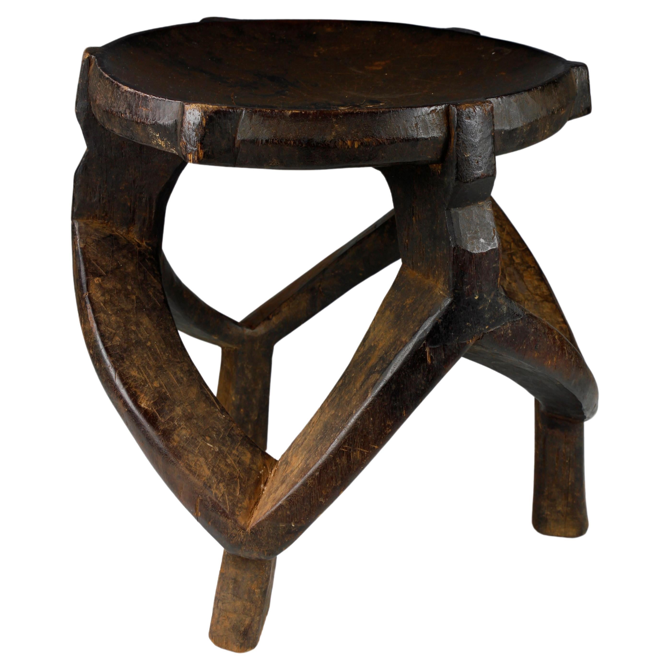 Finely Carved Tanzanian Chieftain's Stool For Sale