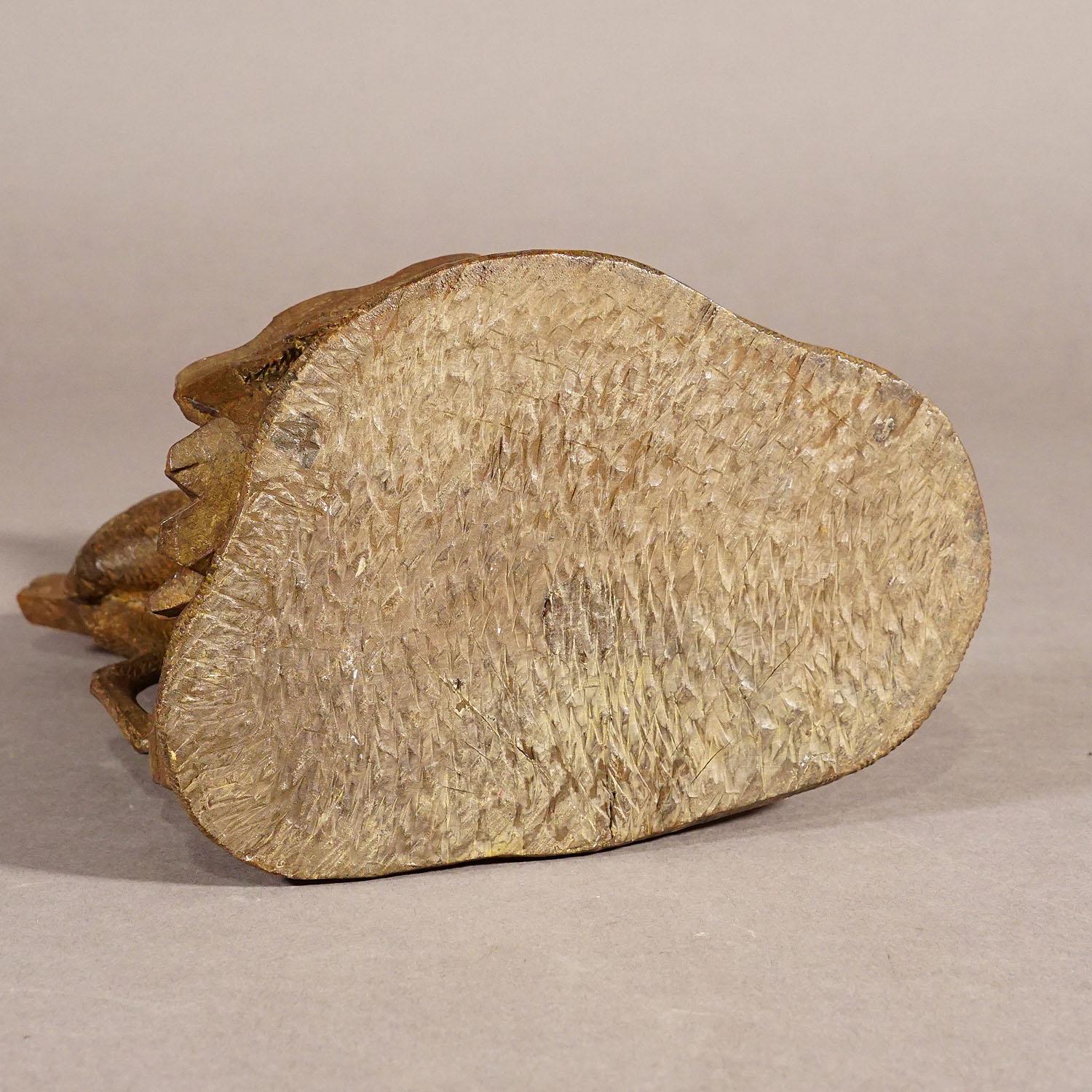 Fein geschnitzte Wood Chamois Brienz Switzerland, um 1900 (Holz) im Angebot