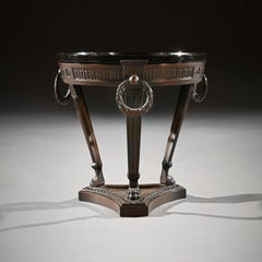 Finely Cast 19th Century Patinated Bronze and Serpentine Marble Grand Tour