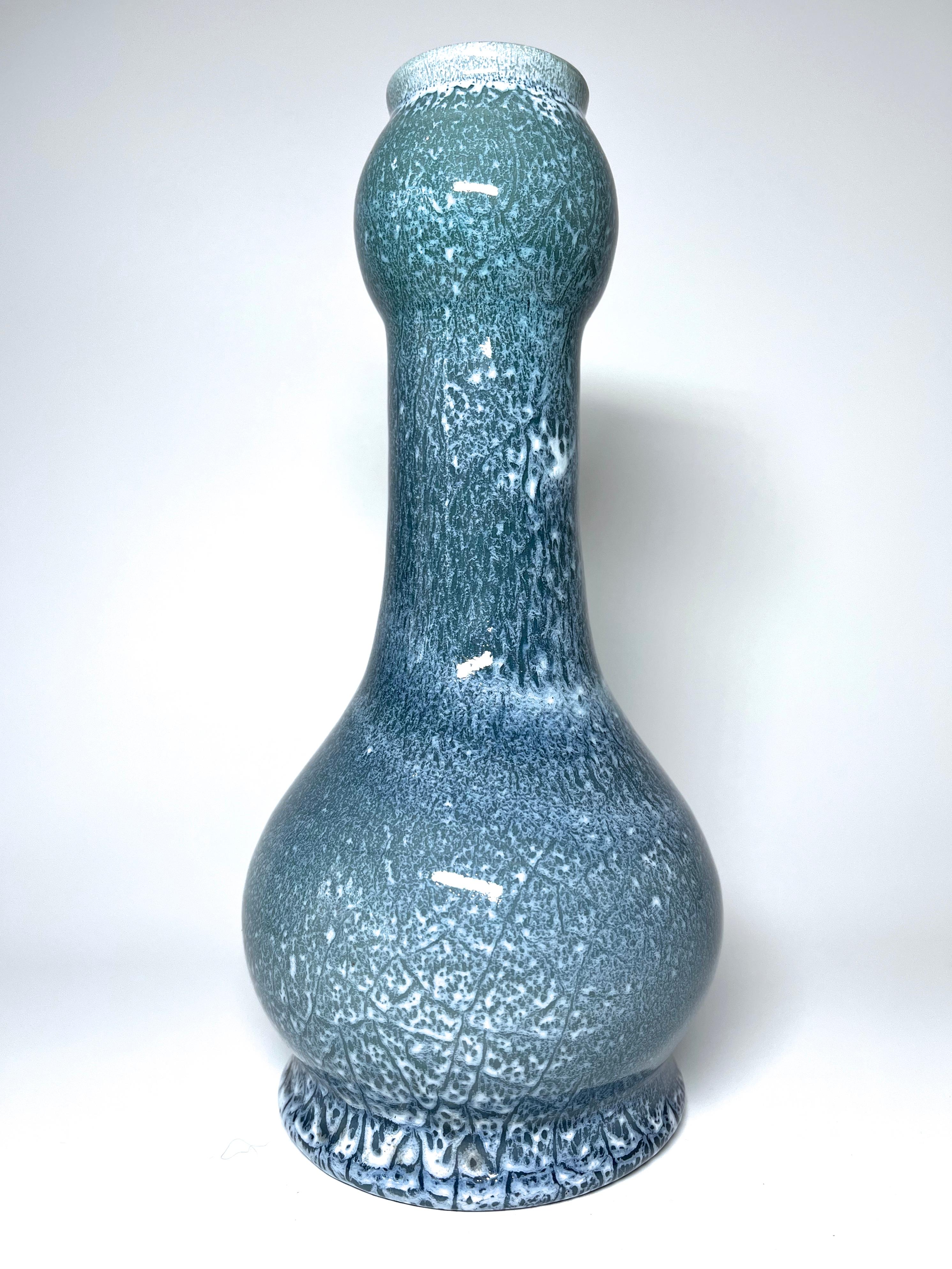 Mid-20th Century Superbly Crafted, Hand Thrown Ceramic Vase From Accolay, France 1960's For Sale