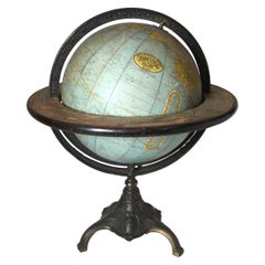 Finely Detailed Vintage Rand McNally & Co Tabletop Terrestrial Globe