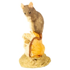 Vintage Finely Detailed Scottish Sculpture of a Mouse 
