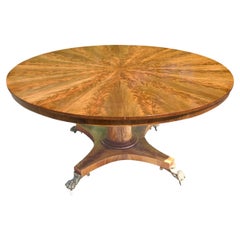 Antique Finely Figured Mahogany Segmented Top Centre Table