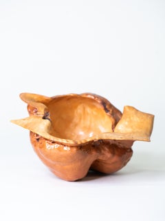 Finely Hand-Carved Burlwood Bowl, Finland, 1960s