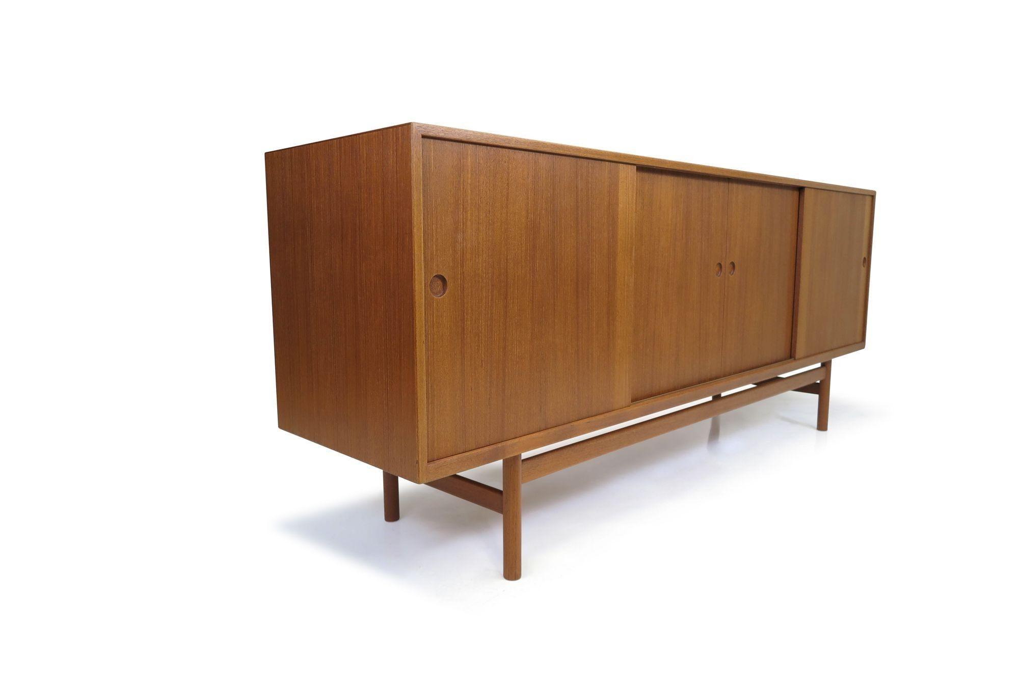 Finely Handcrafted Danish Teak Credenza For Sale 2