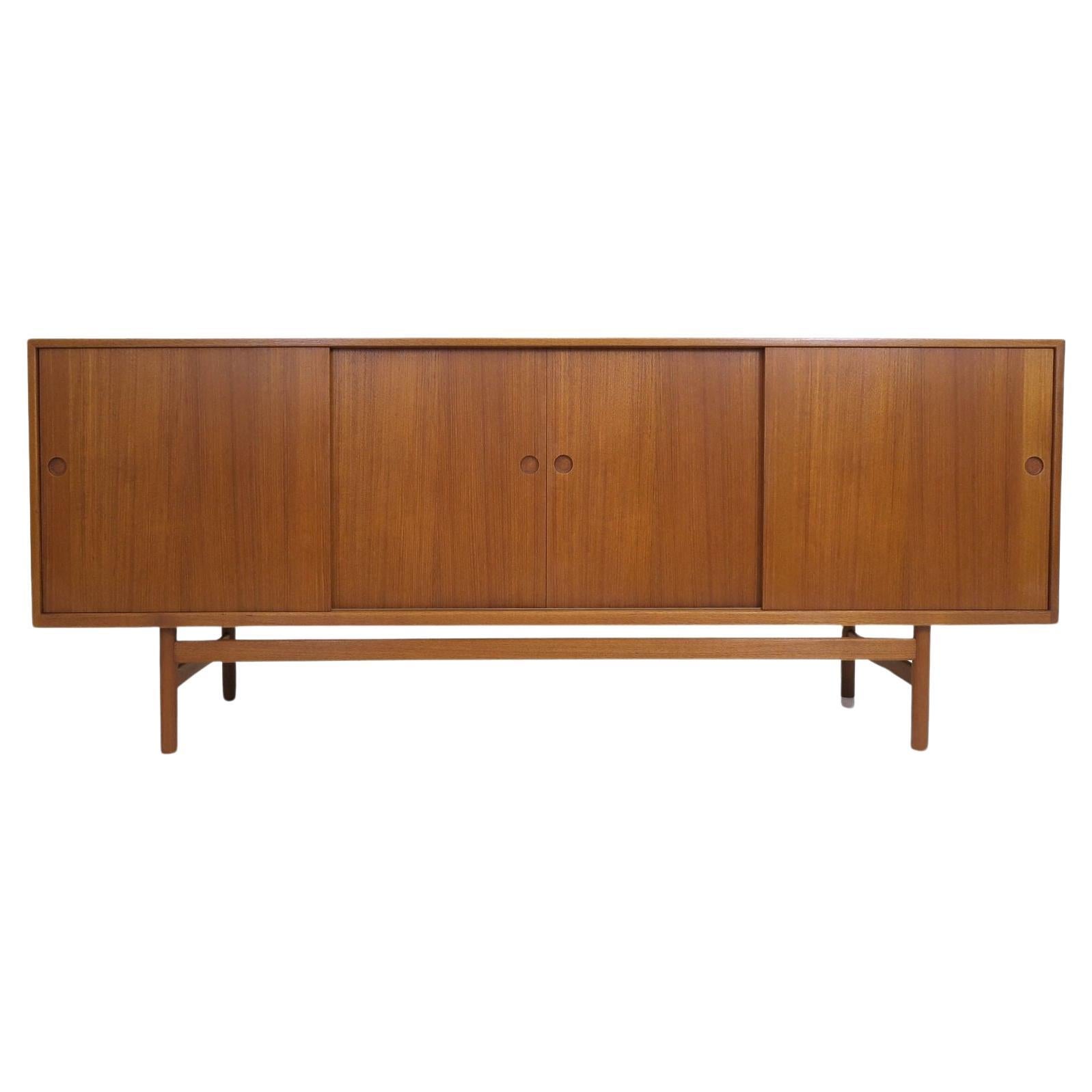 Finely Handcrafted Danish Teak Credenza For Sale